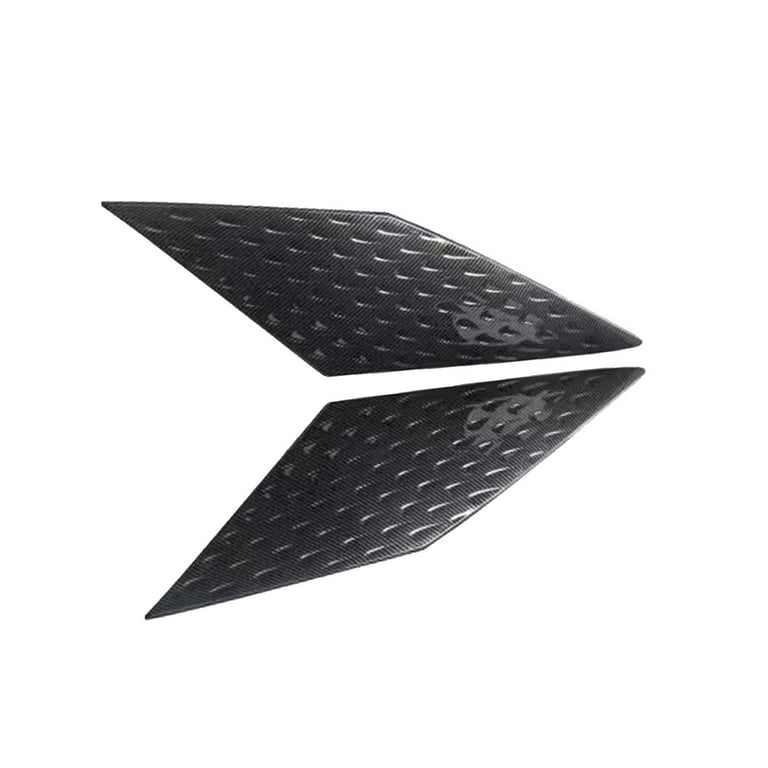 Rear Spoiler Wing Side Window Cover ,Car Accessories Rear Window Side Wing  Cover for Yuan Plus, Stable Performance Easy Installation Carbon Fiber  Pattern 