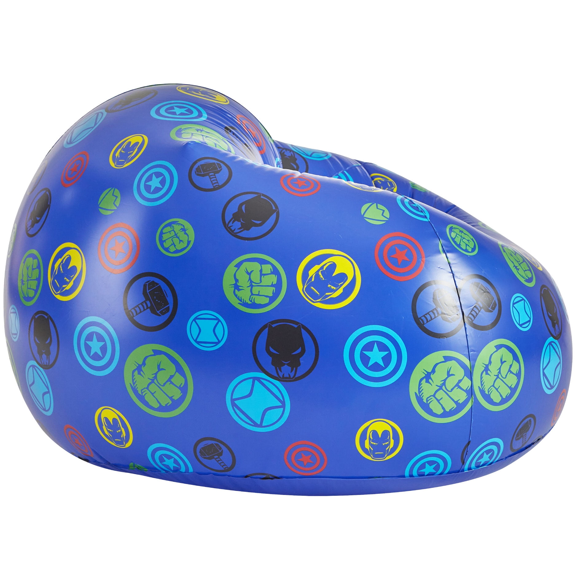 Marvel Avengers Kids' Inflatable Gaming Chair, Black , Ages 3-10, Blue