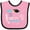Pink and Black, variant on Inktastic My Daddy Did It and He Did It for Me with Graduation Cap Girls Baby Bib