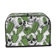 thumbnail image 6 of Toaster Covers 2 Slice, Thorny Cactus skull Waterproof Bread Machine Cover Fits for Standard 2 Slice Toasters, Home Decor Toaster Protection with Hanging Rope, 6 of 7