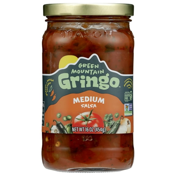 Green Mountain Gringo Salsa, Medium, 16 Oz.
