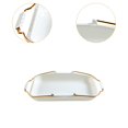 thumbnail image 3 of Luzkey Rectangular Bread Tray, Bakery Tray, Rectangle Multipurpose Commercial Pastry Serving Plate Cookie Sheet for Roasting Baking, gold handle, 3 of 8