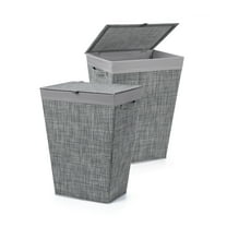 Around The Home Parker Hampers set of 2, Grey