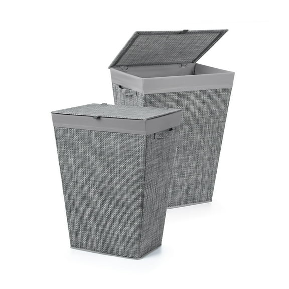 Around The Home Parker Hampers set of 2, Grey