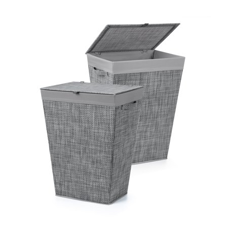 Around The Home Parker Hampers set of 2 Grey