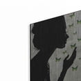 thumbnail image 2 of Luxe Metal Art 'Simplicity Green' by Loui Jover, Metal Wall Art, 12"x16", 2 of 9