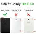 thumbnail image 2 of For Samsung Galaxy Tab E 8.0 Tablet Keyboard Case - Folio Slim Fit Stand Cover with Removable Bluetooth Keyboard, 2 of 7