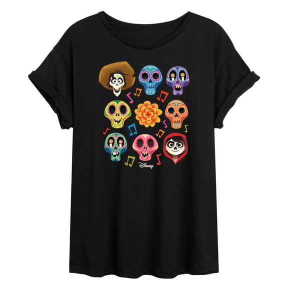 Coco - Musical Skulls - Women's Oversized T-Shirt
