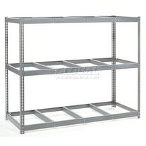 Wide Span Rack With 3 Shelves No Deck, 1100 Lb Capacity Per Level, 96"W x 48"D x 60"H
