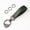 Leather-green, variant on Black Carbon Fiber Interior Leather Car Keychain with Anti-Lost D-Ring, Auto Key Ring Accessory