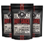 Pop Daddy Flavored Pretzels Sticks, Gourmet Pretzels Snacks, 7.5oz Individual Bags, 3 Pack, Hot Sauce