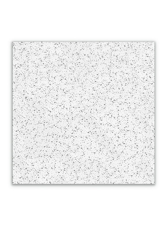 Armstrong Ceiling Tiles; 2x2 Ceiling Tiles - 16 pcs White Ceiling Tiles; Acoustic Ceilings for Suspended Ceiling Grid; CORTEGA 704