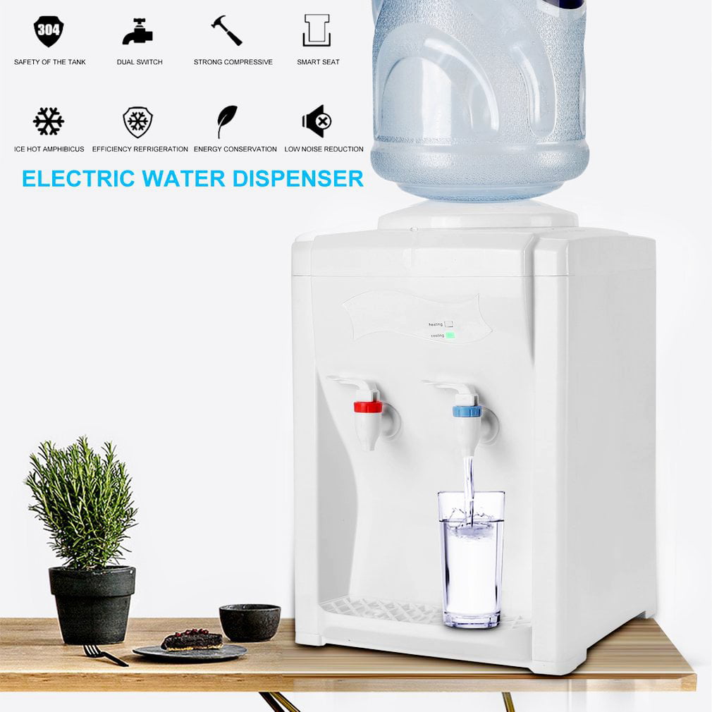 Portable Table Top Desktop Bottle Water Cooler Dispenser Home Office 