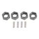 thumbnail image 1 of M Buder 7mm Hex Wheel Hubs Adaptador Resistente de Aleación de Aluminio para Coche RC FMS FCX24 1/24, Pieza de Actualización CNC, Titanio (0.28 inches / 0.7 cm), 1 of 9