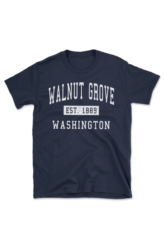 Walnut Grove Washington Classic Established Men's Cotton T-Shirt