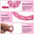 thumbnail image 4 of Cribun Jump Rope - Soft Beaded Segment Skipping Rope - Adjustable for Men, Women and Kids Tangle-Free Jumping Rope for Workout, Exercise, Keeping Fit, Training and Weight Loss 1 Pack Pink, 4 of 6