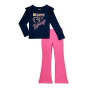 365 Kids From Garanimals Girls Graphic T-Shirt & Pants Set, Sizes 4-10