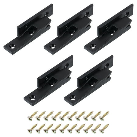 

5 Pcs Push-On Clips Corner Buckle Joint Bracket with Screws