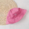 thumbnail image 4 of Kids Baby Embroidery Pattern Bucket Hat Summer Fashion Sun Protection Cap Sun Hat for Kids, 4 of 5