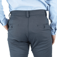 thumbnail image 3 of Pantalón Stretch Color Gris Slim Fit De Algodón Para Hombre, 3 of 5