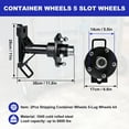 thumbnail image 2 of Shipping Container Wheels Kit Bolt on Wheels 8800Lb Shipping Container Hub Heavy-Duty Container Moving Tools Fits Up to 40Ft Shipping Container, 2 of 9