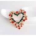 thumbnail image 4 of Wweixi Broche de Noël Verte avec Strass, Broche Rétro, Broche Cristal AL056-A, 4 of 6