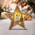 thumbnail image 1 of XWSHYW Decoraciones Navideñas Nuevos Adorning Madera Decoraciones Papá Noel Muñeco de Nieve, 1 of 5