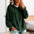 thumbnail image 2 of Velour Hoodies for Women, Pullover Sweatshirt, Winter Jackets, Fall Outfits, Travel Hoodie, Warm Sweaters, Oversized Hoodie, Casual Pullover Tops, 2 of 4