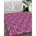 thumbnail image 3 of Ahgly Company Machine Washable Indoor Square Transitional Rose Red Area Rugs, 4' Square, 3 of 7