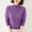 Purple plus size knitted pullover a1, variant on thefmos Women Plus Size High Neck Knitted Pullover Tops Long Sleeve Solid Warm Sweater Casual Winter Fall Fashion Clothes, Green L