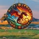 thumbnail image 4 of Xihbxyly Atrapasol de Dragones, Vitral Pintado a Mano, Decoración Vibrante Que Atrapa La Luz, Versátil para Colgar En Ventanas, Uso En Interiores y Exteriores, Regalo Ideal para Ocasiones Especiales,, 4 of 7