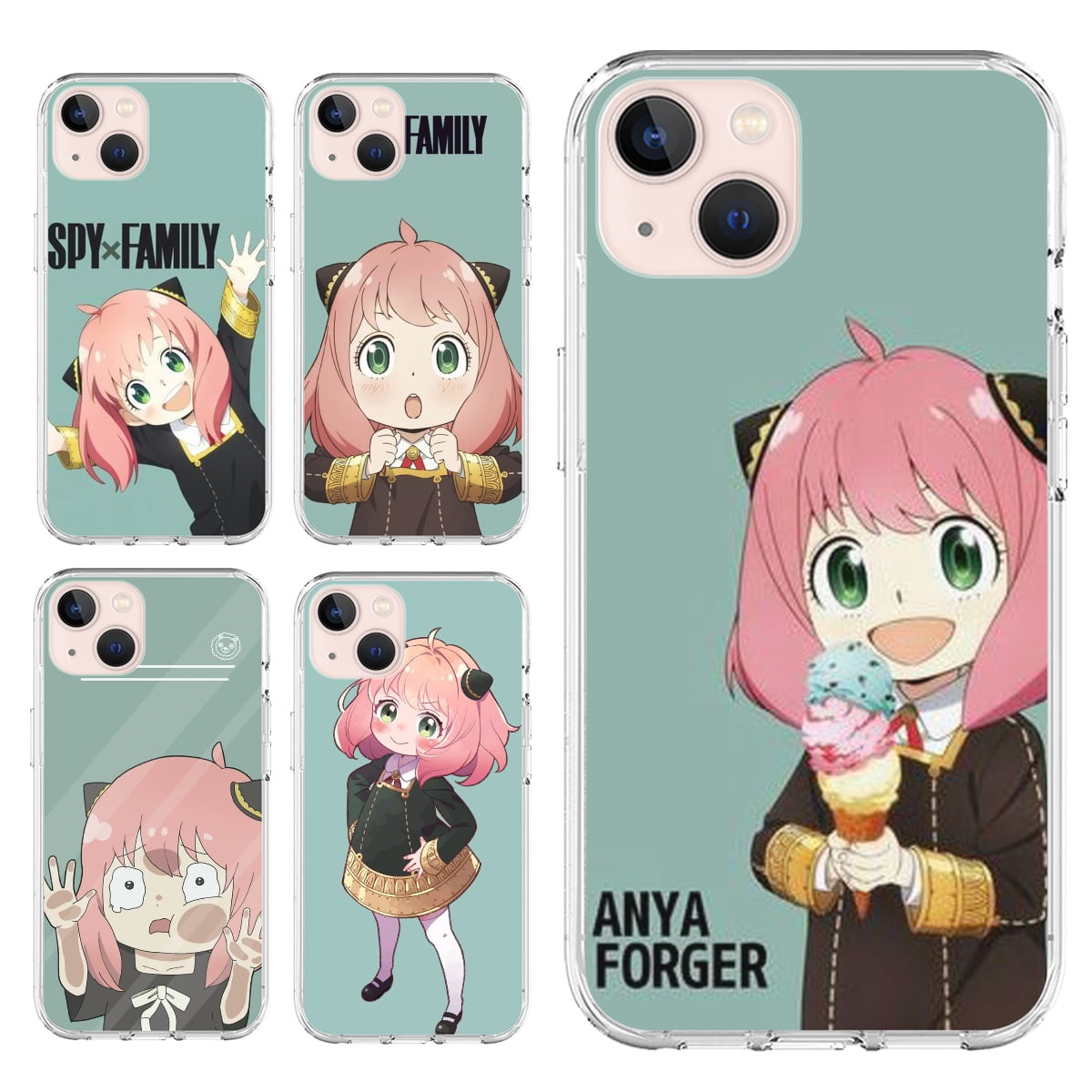 Spy x Family Cases - Spy x Family - Anya Sticker iPhone Soft Case RB1804