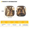 thumbnail image 5 of KUIFORTI Funny Dog Windshield Sun Shade 2-Pack - 25.5"x28.5" Universal Car Sun Shade with Heatproof Silver Coating, Blocks 99% UV & Folds to Pocket Size, 5 of 5