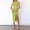 Mint Green, variant on Women's Casual Tennis Dress for Everyday Wear Mid Length Sleeveless Ribbed Crew Neck Vest Split With Cut Out Detailing Black S