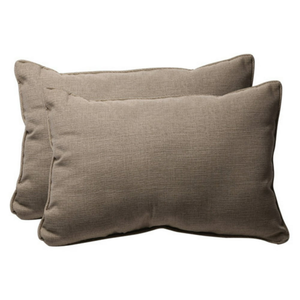 Pillow Perfect Outdoor/ Indoor Monti Taupe Oversized Rectangle Throw