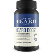 Better Beard Club - Beard Boost - Premium Beard Supplement - Supports Thicker, Fuller, and Longer Beard, Maximizes Beard Growth, Promotes Healthy Skin and Hair
