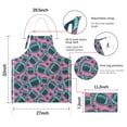 thumbnail image 7 of Football Pattern Apron-Garden Aprons for Women with Pockets-Cotton Linen Waterproof Kitchen Cooking Gardening Aprons Adjustable for Kitchen,Cooking,BBQ and Salon 33x27 Inch, 7 of 7