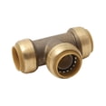 thumbnail image 1 of 1" Push Fit Brass Tee, 1 of 1