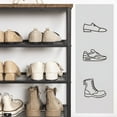 thumbnail image 3 of HOOBRO 4-Tier Shoe Rack Industrial Shoe Storage Organizer with 3 Metal Mesh Shelves BF04XJ01, 3 of 10