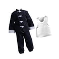 thumbnail image 1 of 3 piezas 1/12 abrigo y pantalones chaleco, ropa de muñeca hecha a mano, disfraz de ropa en miniatura para figuras masculinas de 6 pulgadas vistes Set de pantalones recortados, 1 of 8
