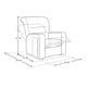 thumbnail image 3 of Sillón Reclinable 268.5 Panama, Atlas del Descanso Color Café Con Portavasos, 3 of 8