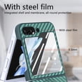 thumbnail image 4 of Magnetic Samsung Galaxy Z Flip 5 Case [Compatible with MagSafe],Anti-Fingerprint,Anti-Scratch,Ultra Slim Shockproof Luxury Samsung Galaxy Z Flip 5 Rugged Phone Cover Case,Green, 4 of 10