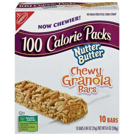 Nabisco 100 Calorie Packs: Nutter Butter Chewy Granola Bars, 10 ct