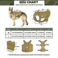 thumbnail image 2 of Military Tactical K9 Training Dog Harness+side Bags Molle Vest Large Black Tanl, 2 of 5