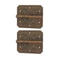 thumbnail image 2 of Bisagras de puerta de armario de muebles, 2 juegos de bisagras antiguas decorativas, bisagras de gabinete de cocina, innovación moderna, 2 of 14
