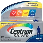 Centrum Silver Mens 50+ Tablets 100 Tablets (Pack of 2)
