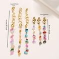 thumbnail image 5 of Yoyauz Colorful Natural Stone Pendant Hair Ornament Braided Jewelry Long Hair Lock Accessories Alloy Spiral Coil Hair Clip Metal Hair Pin Decoration Women's Jewelry Hair Ring Braided Hair Accessories, 5 of 7