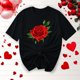 thumbnail image 5 of Camisetas de Manga Corta para Mujeres, Camiseta de Cuello Redondo Impresa de Moda, Primavera Y Verano Casual, 5 of 8