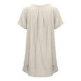 thumbnail image 5 of Tshirt Dress Women Summer Short Sleeve Crewneck Loose Fit Casual Knee Length Midi Dresses T Shirt Dresses for Women, 5 of 8