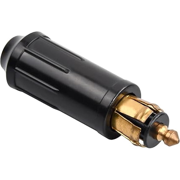 Cigarette Lighter Socket European Standard 12V Plug Male Connectors Pure Copper Adapter for DIY Car and Motorcycle Cigarette Lighter